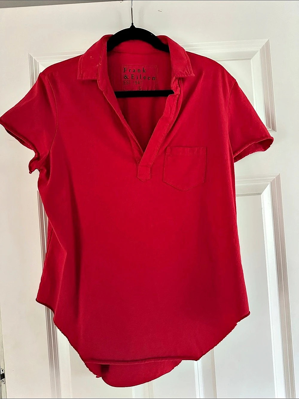 Frank & Eileen Charlotte Perfect Polo Short Sleeve Pink